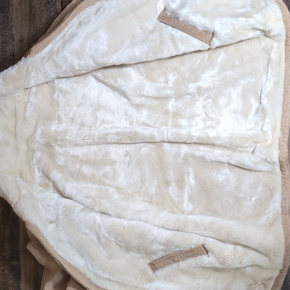 NWT Vintage Deadstock Winlit Leather Reversible Jacket Large In Tan Faux Fur - Picture 9 of 13
